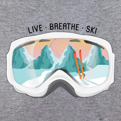 Live. Breathe. Ski. t shirt